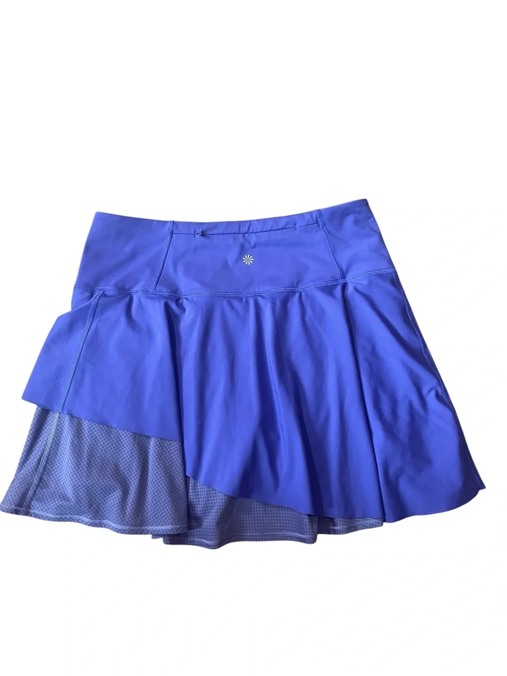 TT4- Medium Athleta Royal Blue Asymmetrical Athletic Skirt with Built-In Short